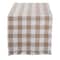 DII® 72" Heavyweight Check Fringed Table Runner